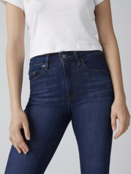 Жіночі джинси Levi's 726 з високою посадкою та розкльошеним низом 1160064897 (Синій W28 L32)