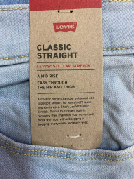 Жіночі джинси Classic Straight Levi's 1160643069 (Блакитний 8)