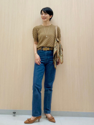 Женские джинсы UNIQLO с высокой посадкой 1160790632 (Синий 27)