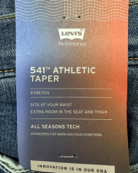 Мужские джинсы Levi's 541 Athletic Taper 1160842179 (Синий 32W 32L)