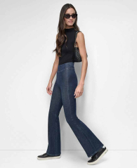 Женские джинсы DKNY с высокой посадкой 1160907195 (Синий S)
