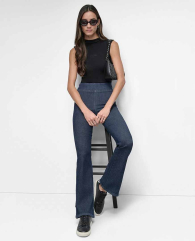Женские джинсы DKNY с высокой посадкой 1160907195 (Синий S)
