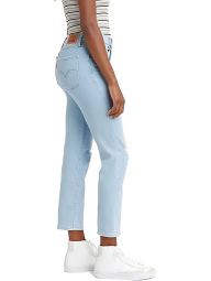 Женские укороченные джинсы 724 Levi's 1161487016 (Голубой 26)