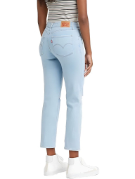 Женские укороченные джинсы 724 Levi's 1161487016 (Голубой 26)