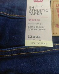 Мужские джинсы Levi's 541 Athletic Taper 1161639548 (Синий 32W 34L)