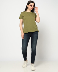 Женские джинсы скинни Armani Exchange 1161674405 (Синий 26)