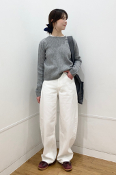 Женские джинсы Barrel UNIQLO 1162248777 (Белый 32)