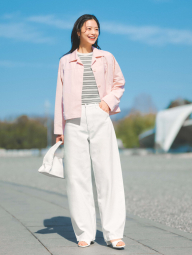 Женские джинсы Barrel UNIQLO 1162248777 (Белый 32)