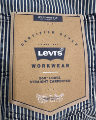 Мужские джинсы Levi's 568 Loose Straight Carpenter 1162559498 (Синий/Бежевый 34W 32L)