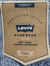 Чоловічі джинси Levi's 568 Loose Straight Carpenter 1162684711 (Блакитний 38W 32L)