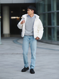 Чоловічі джинси Slim Straight UNIQLO 1163258513 (Блакитний 36W 32L)
