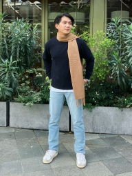 Мужские джинсы Slim Straight UNIQLO 1163258513 (Голубой 36W 32L)