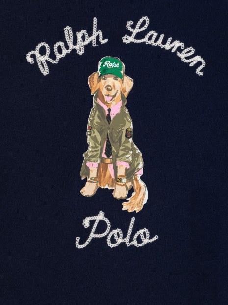 Чоловічий лонгслів для дитини Polo Ralph Lauren з принтом 1159839370 (Синій 18M)