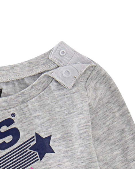 Чоловічий лонгслів для дитини Levi's з принтом 1159847631 (Сірий 24M)