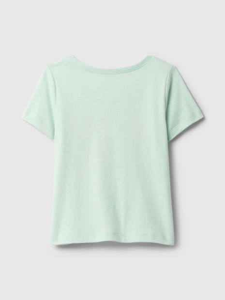 Дитяча футболка GAP з принтом 1159848067 (Бірюзовий 18-24M)