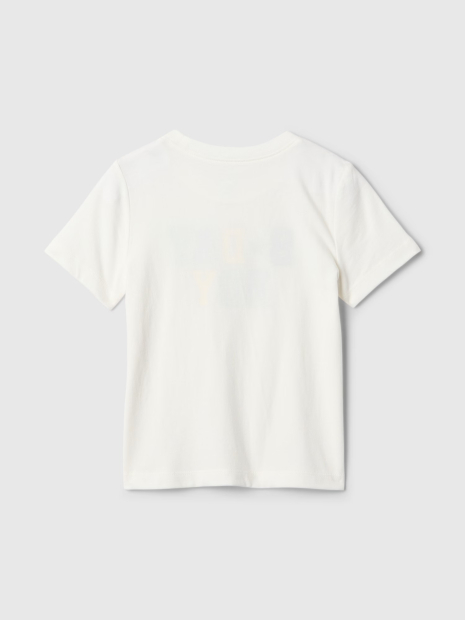 Футболка для малышей GAP с принтом 1159850107 (Молочный 6-12M) на рост 70 см