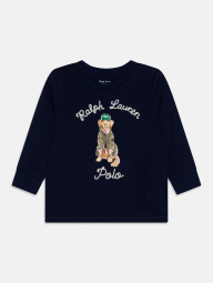 Чоловічий лонгслів для дитини Polo Ralph Lauren з принтом 1159839370 (Синій 18M)