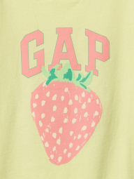 Дитяча футболка GAP з принтом 1159839453 (Жовтий 6-12М)