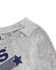 Чоловічий лонгслів для дитини Levi's з принтом 1159847631 (Сірий 24M)