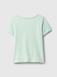 Дитяча футболка GAP з принтом 1159848067 (Бірюзовий 18-24M)