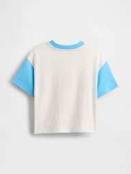 Детская футболка GAP с принтом 1159854272 (Молочный/Голубой 12-18M) на рост 80 см