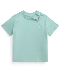 Детская футболка Polo Ralph Lauren 1161631530 (Бирюзовый 6M) на рост 62-68 см