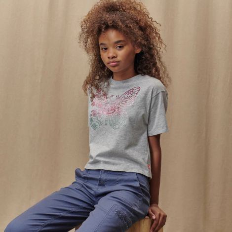 Дитяча футболка Levi's з принтом 1159838178 (Сірий 128-140)