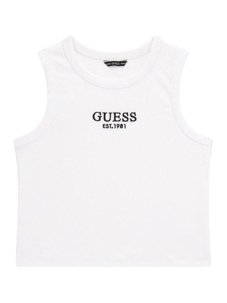 Детский топ Guess в рубчик 1159842098 (Белый 7)