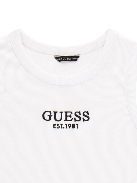 Детский топ Guess в рубчик 1159842096 (Белый 14)