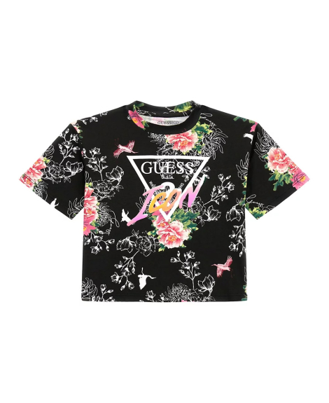 Дитяча футболка Guess з принтом 1159839064 (Чорний 7)