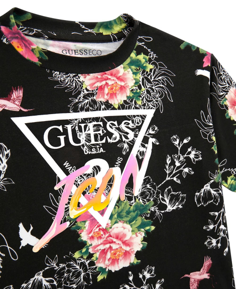 Дитяча футболка Guess з принтом 1159840943 (Чорний 8)