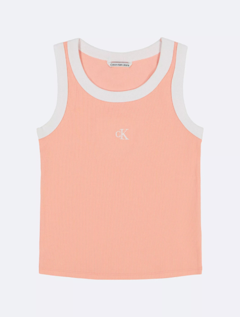 Детская майка Calvin Klein с логотипом 1159842075 (Оранжевый XL)