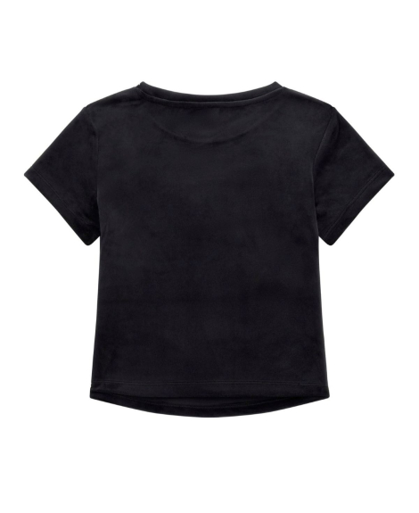 Велюрова футболка Guess зі стразами 1159845024 (Чорний 10)