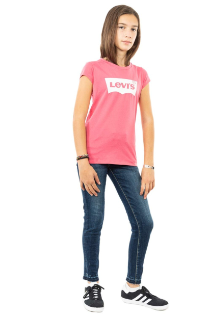 Детская футболка Levi's с логотипом 1159845766 (Розовый 128-140)