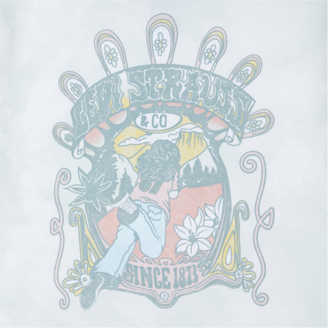 Детская футболка Levi's с рисунком 1159853405 (Зеленый S) на рост 122-128 см