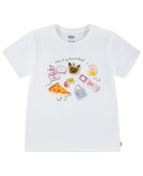 Дитяча футболка Levi's 1159859405 (Білий 2T) на зріст 86-92 см