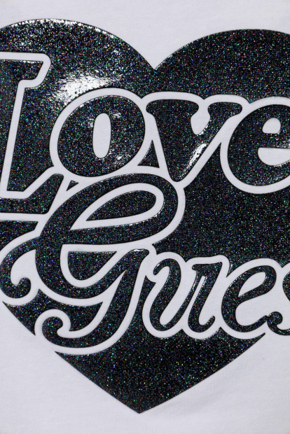 Дитячий топ Guess з блискучим логотипом 1159859459 (Білий 10) на зріст 135-146 см