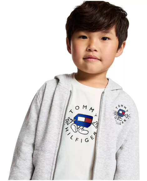 Детская футболка Tommy Hilfiger с принтом 1159862891 (Молочный 2T) на рост 89см