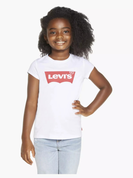 Детская футболка Levi's с логотипом 1160642497 (Белый 116-122) на рост 116-122 см