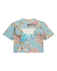 Детская футболка Guess с принтом 1159839014 (Голубой 16)