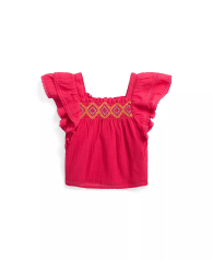Майка для девочки Polo Ralph Lauren с рюшами 1159840357 (Розовый 5)