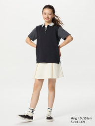 Футболка-поло Uniqlo 1159842244 (Черный/Серый 105-115)
