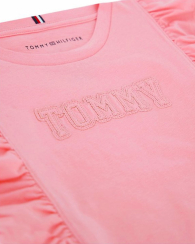 Детская футболка Tommy Hilfiger с логотипом 1159841940 (Розовый XL)