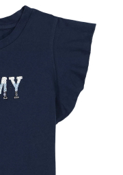 Детская футболка Tommy Hilfiger с логотипом из пайеток 1159842732 (Синий L)