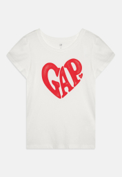 Детская футболка GAP с принтом 1159843515 (Молочный S)