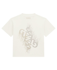 Дитяча футболка Guess зі стразами 1159845387 (Білий 12)