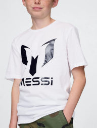 Детская футболка Messi GAP с логотипом 1159845529 (Белый M)