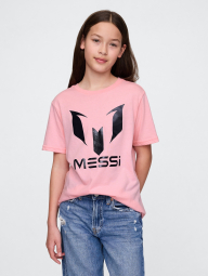 Детская футболка Messi GAP с логотипом 1159846329 (Розовый M)