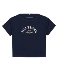 Детская футболка Tommy Hilfiger с логотипом 1159847130 (Синий M)