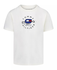 Детская футболка Tommy Hilfiger с принтом 1159862891 (Молочный 2T) на рост 89см